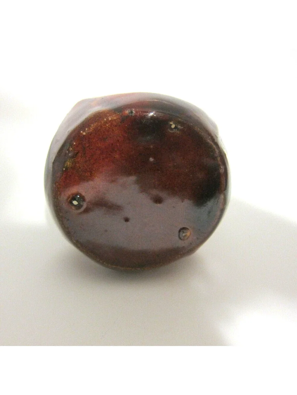 Antique Rockingham Glaze Art Pottery Bud Vase 5.5